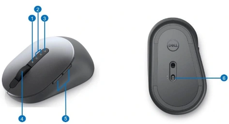 Chuột không dây Dell Multi-device Wireless Mouse MS5320W ảnh 5